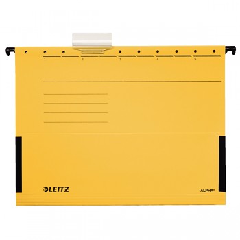 Závěsné desky Leitz ALPHA® s bočnicemi Žlutá