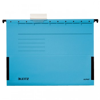 Závěsné desky Leitz ALPHA® s bočnicemi Modrá