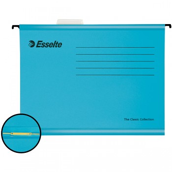Zesílené závěsné desky Esselte Pendaflex® s rychlovazačem Modrá