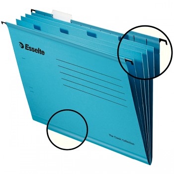 Zesílené třídicí závěsné desky Esselte Pendaflex® Modrá 10ks