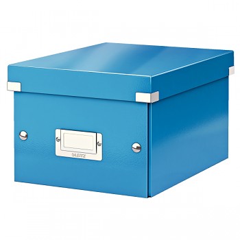 Malá archivační krabice Leitz Click & Store Metalická modrá