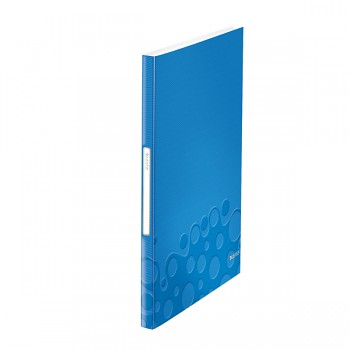 Katalogová kniha Leitz WOW 40 kapes Metalická modrá  A4
