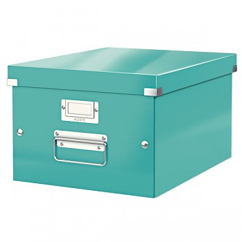 Střední archivační krabice Leitz Click & Store Ledově modrá