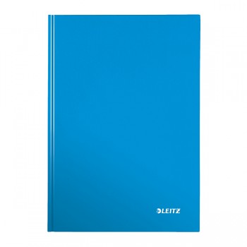 Zápisník s tvrdými deskami Leitz WOW A4 Metalická modrá čtvereček