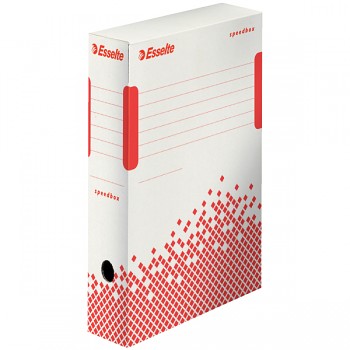 Rychle-složitelná archivační krabice Esselte Speedbox 80 mm Bílá