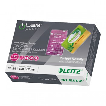Laminovací kapsy Leitz iLAM 65 x 95 mm, 125 mic Čirá