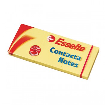 Samolepicí bločky Contacta Notes Žlutá