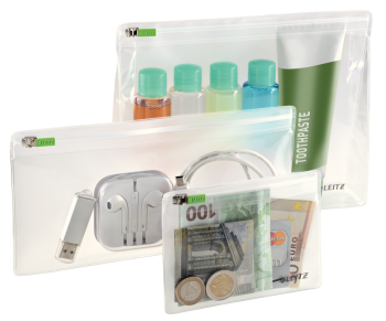 Kapsa na zip Leitz Complete, mix velikostí Čirá