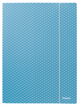 Desky na spisy 3 klopy s gumičkou kartonové Esselte Colour'Breeze Svěží modrá 
